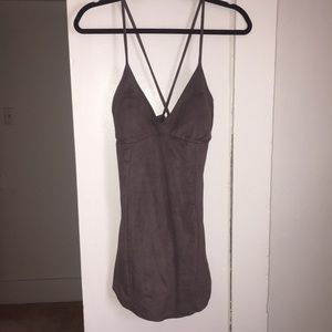 Windsor Store Greyish/Brown Bodycon Dress